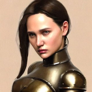 AI avatar of a woman in armour